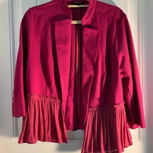 Magenta Peplum Torrid Jacket Size 2 (Plus)